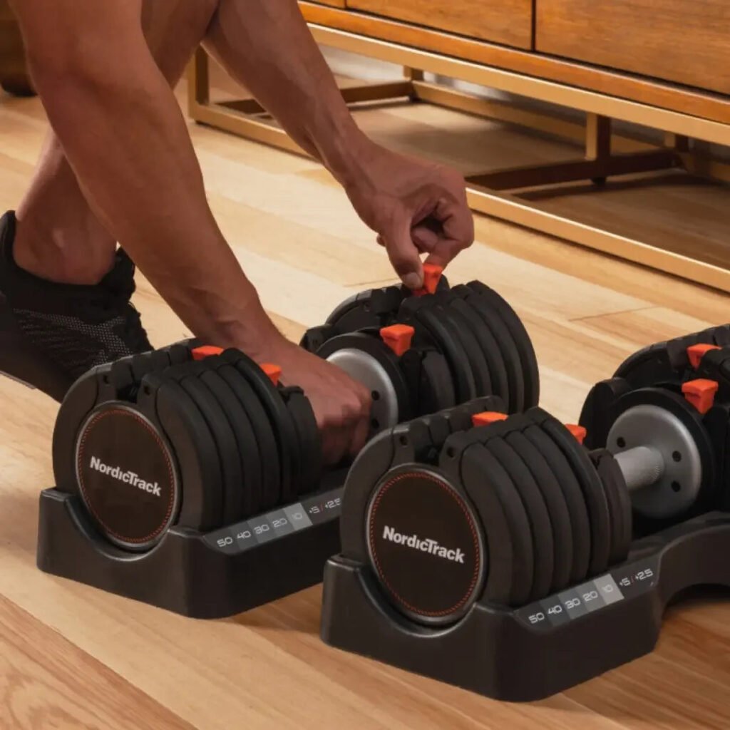 NordicTrack 55 lb Select-A-Weight Dumbbells view 2